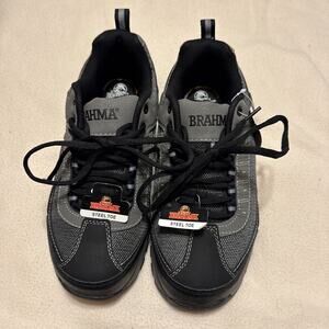 Mens Brahma Brand Steel Toe Work Shoes Size 8.5 Shoes Are Brand New !